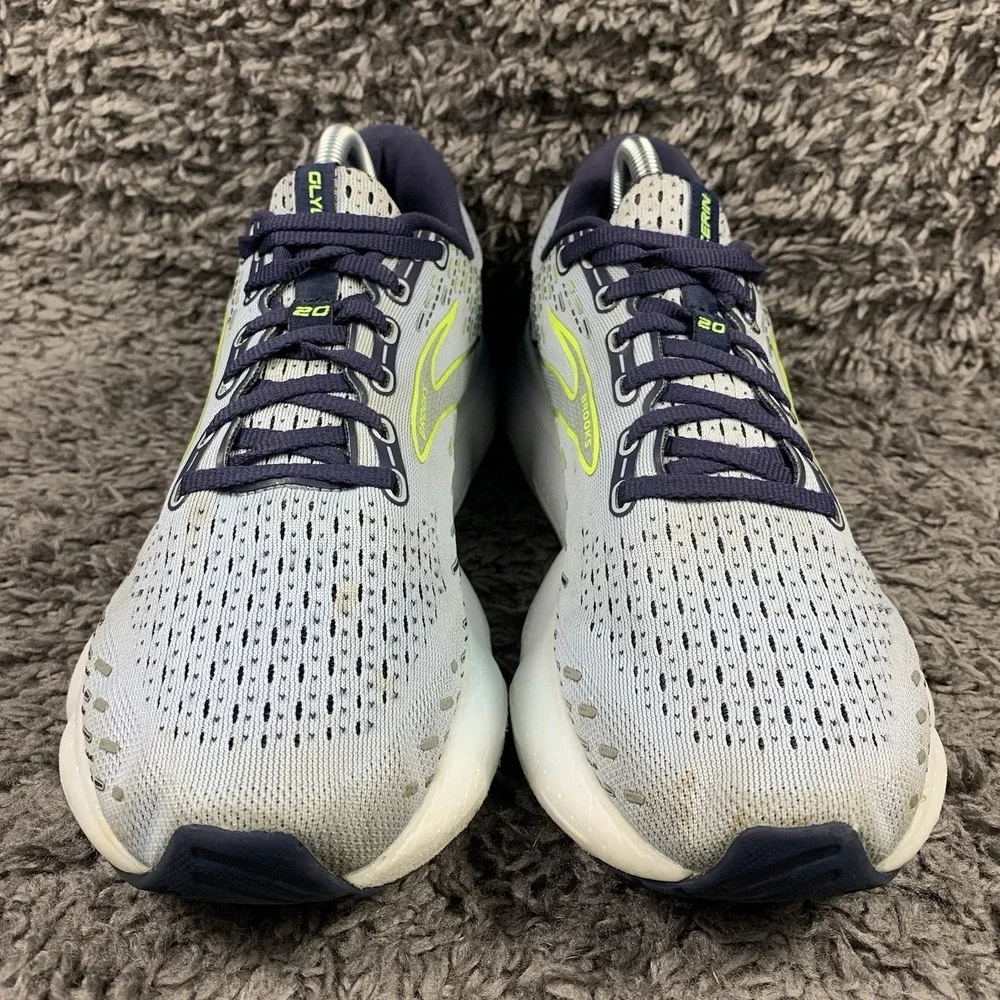 Brooks Glycerin 20 Womens Size 10 B Blue Gray White Athletic Running Sneakers